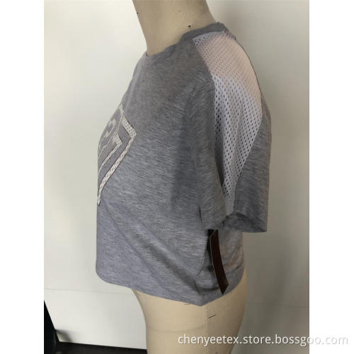 Splicing short digital short sleeve